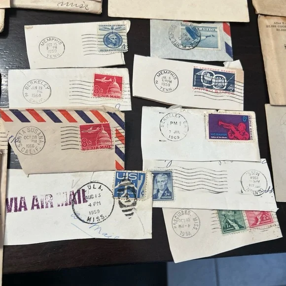 Vintage Stamped Envelopes Collection lot of 106 postmarked 1902-1960 - Picture 9 of 15